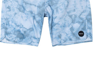 Bermuda masculina RVCA com estampa floral tie-dye, azul, tamanho 29