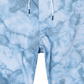 Shorts de praia RVCA Arch Floral em azul tie-dye, tamanho 38