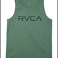 Camiseta masculina RVCA Radar Tank Screen, verde, tamanho XX-G