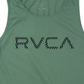 Camiseta masculina RVCA Radar Tank Screen, verde, tamanho XX-G