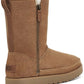 Botas curtas femininas UGG Classic Zip, marrom, tamanho 6