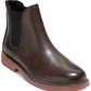Cole Haan Masculino Pull Tab Goring Amortecido Go to Round Toe Block Heel Marrom Tamanho 10 M
