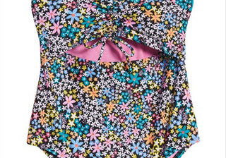 Hobie Kids' Maiô Delicadamente Recortado Preto Tamanho 14