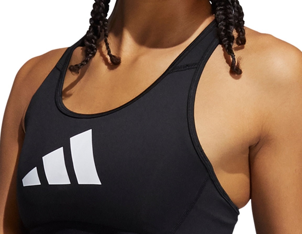 Sutiã esportivo feminino adidas Don't Rest Racerback preto tamanho X-S