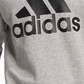 Moletom masculino adidas Fleece Crewneck Logo Cinza Tamanho P