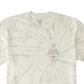 Camiseta masculina Billabong Sun com manga curta e tie-dye, branca, tamanho pequeno