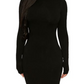 Vestido midi de manga comprida The Nw da Naked Wardrobe, tamanho X-S