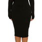 Vestido midi de manga comprida The Nw da Naked Wardrobe, tamanho X-S