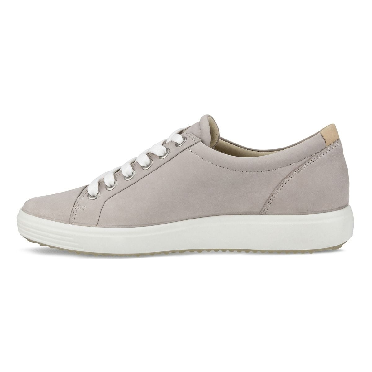 Tênis Ecco Feminino Cinza Soft 7 Nubuck Rosa Tamanho 430003-02386
