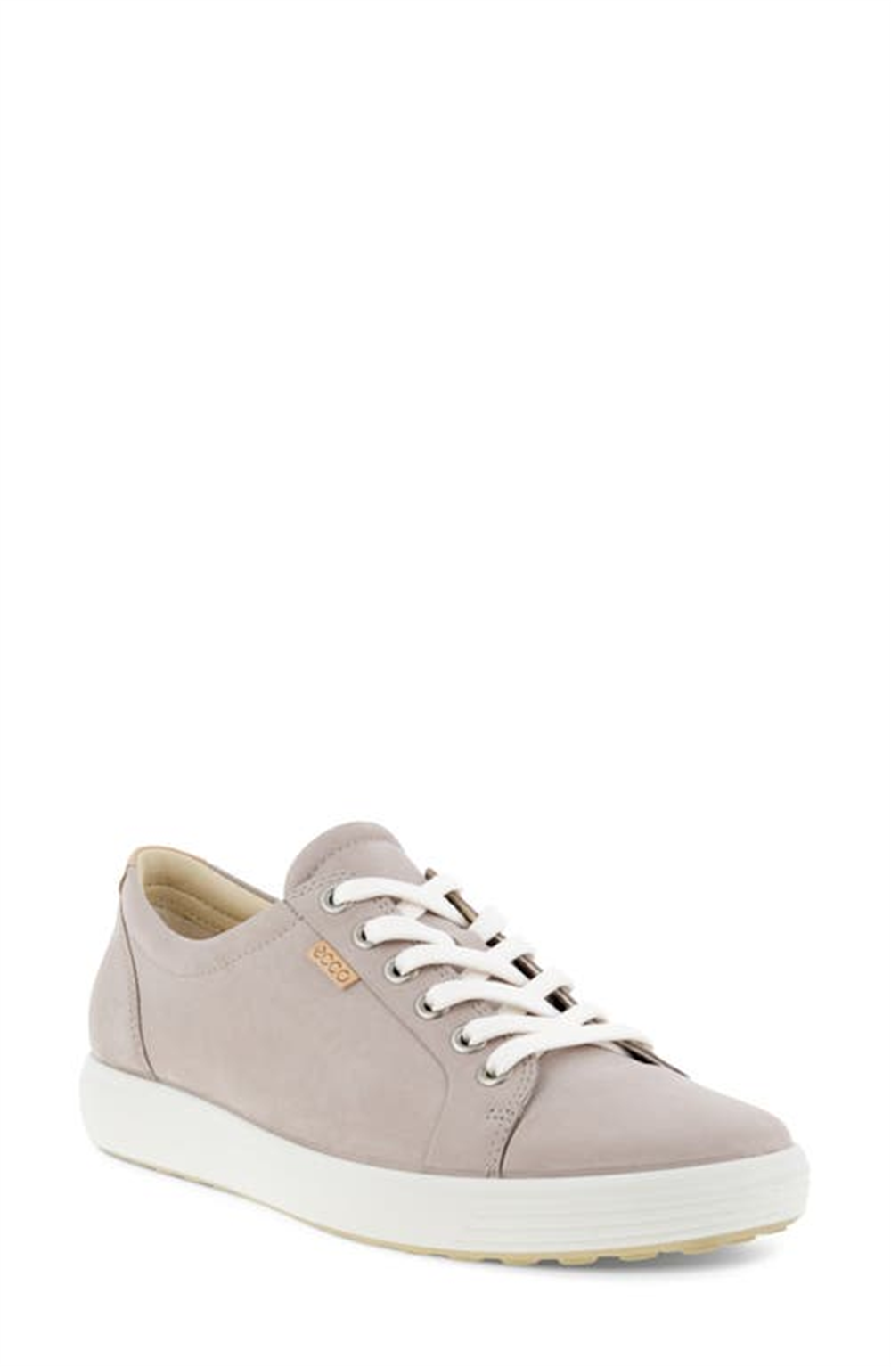 Tênis Ecco Feminino Cinza Soft 7 Nubuck Rosa Tamanho 430003-02386
