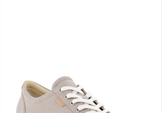 Tênis Ecco Feminino Cinza Soft 7 Nubuck Rosa Tamanho 430003-02386