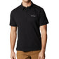 Camisa polo Columbia Tech com estampa de logotipo Thistletown Hills para homens, preta, tamanho grande