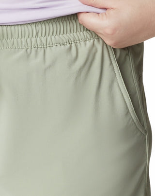 Bermuda Columbia Bogata Bay Stretch Feminina Verde Tamanho 2X