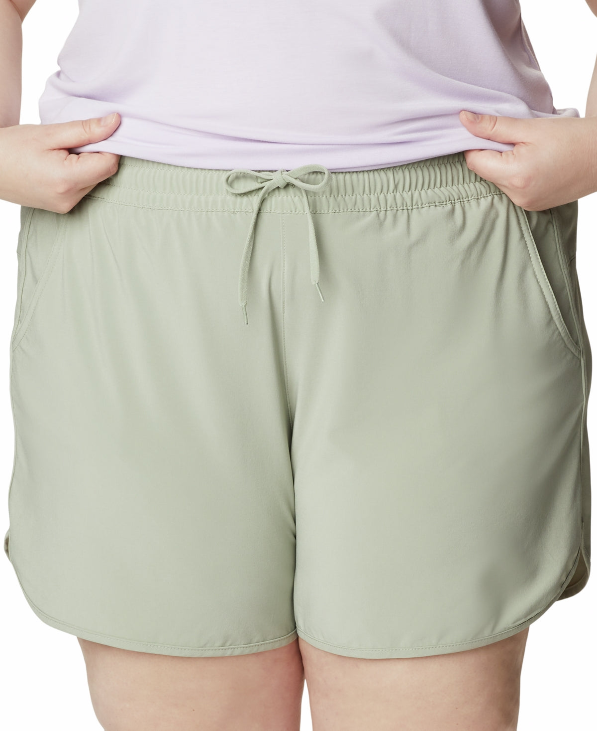 Bermuda Columbia Bogata Bay Stretch Feminina Verde Tamanho 2X