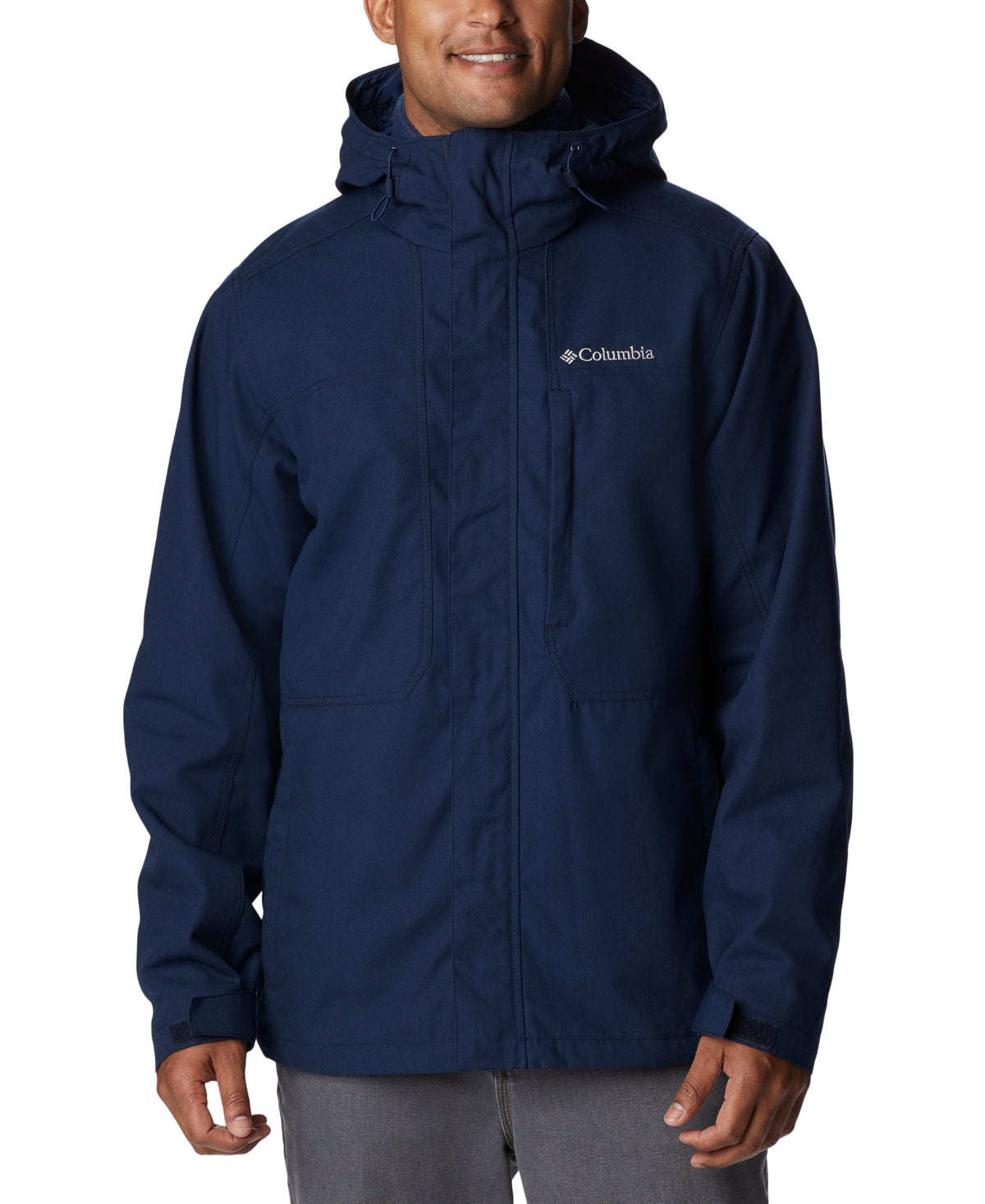 Jaqueta Columbia Loma Vista Interchange 3 em 1 Masculina Azul Tamanho Médio