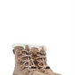 Bota impermeável SOREL Explorer com forro de pele sintética em Omega Taupe/Chalk, tamanho 12M