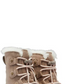 Bota impermeável SOREL Explorer com forro de pele sintética em Omega Taupe/Chalk, tamanho 12M