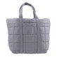 Bolsa tote acolchoada pequena Stirling Michael Kors feminina cinza