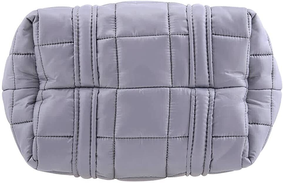 Bolsa tote acolchoada pequena Stirling Michael Kors feminina cinza