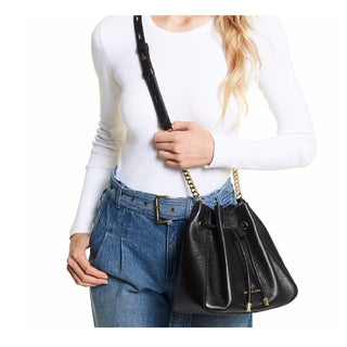 Bolsas Bucket Femininas Michael Kors Phoebe Bucket Preta