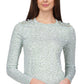 Blusa feminina Michael Kors com amarração no ombro, branca, tamanho médio