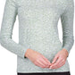 Blusa feminina Michael Kors com amarração no ombro, branca, tamanho médio