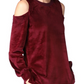 Michael Kors Moletom Feminino Veludo Ombro Frio Vermelho Tamanho X-G