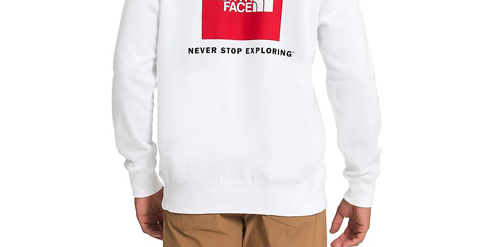 The North Face Box NSE Pullover Hoodie Masculino Branco Tamanho Grande
