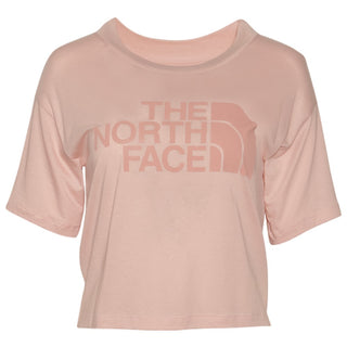 Camiseta cropped feminina The North Face Half Dome manga curta rosa tamanho XS