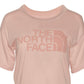 Camiseta cropped feminina The North Face Half Dome manga curta rosa tamanho XS