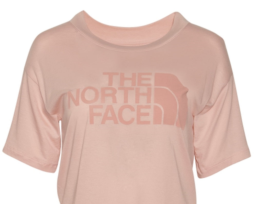 Camiseta cropped feminina The North Face Half Dome manga curta rosa tamanho XS