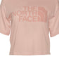 Camiseta cropped feminina The North Face Half Dome manga curta rosa tamanho XS