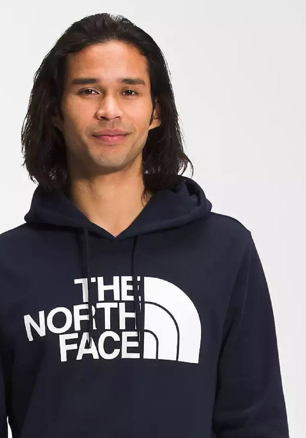 The North Face Moletom com capuz Half Dome masculino, azul, tamanho grande