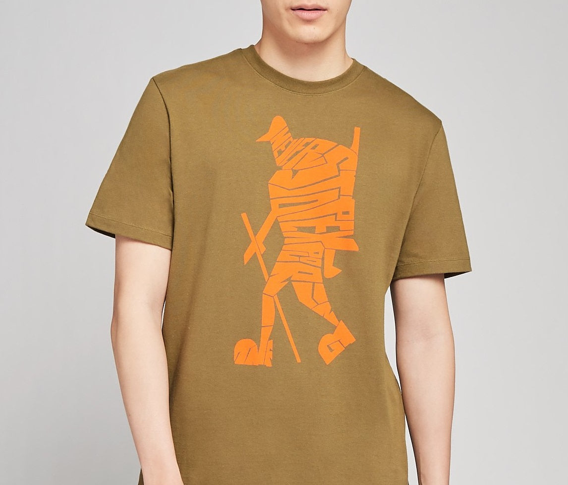 Camiseta masculina de manga curta The North Face, verde, tamanho XX-G