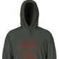 Moletom com capuz Timberland Core Regular Fit Logo Masculino Verde Tamanho X-G