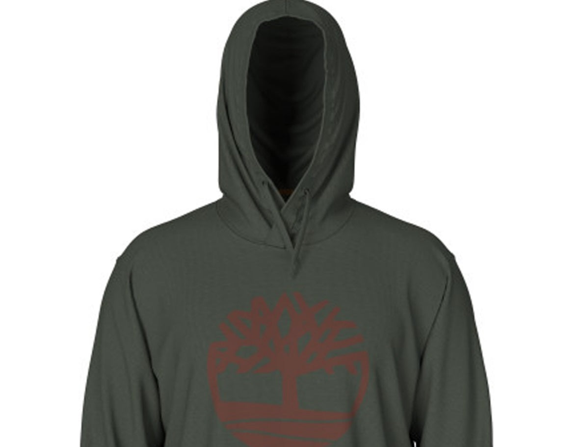 Moletom com capuz Timberland Core Regular Fit Logo Masculino Verde Tamanho X-G
