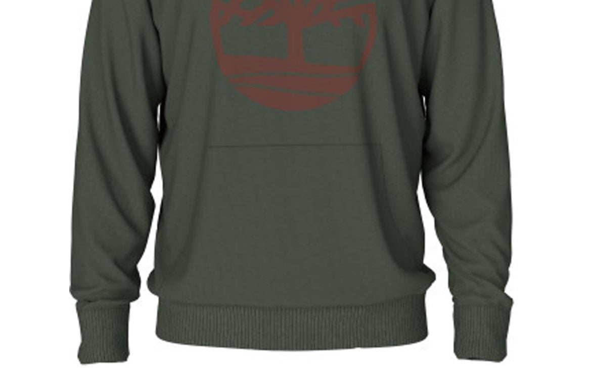 Moletom com capuz Timberland Core Regular Fit Logo Masculino Verde Tamanho X-G