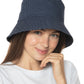 Chapéu Bucket Reversível Jenni Feminino Azul Tamanho Regular