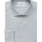 Camisa social masculina Calvin Klein Steel Slim-Fit Stretch Performance, sem necessidade de passar, verde, tamanho 17,5 x 32-33