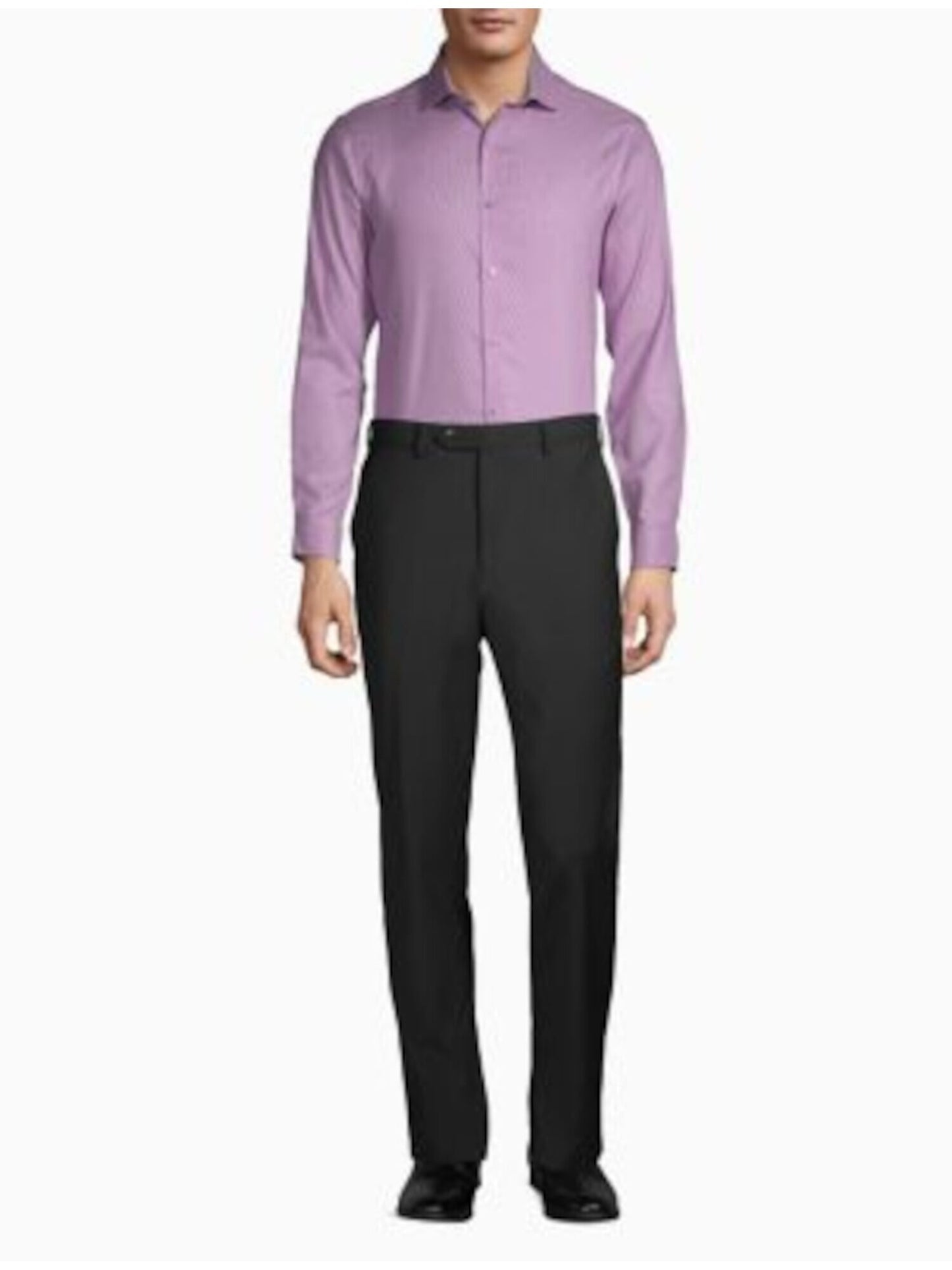 Camisa social masculina slim fit lisa Calvin Klein Berry Red tamanho 17,5 36-37