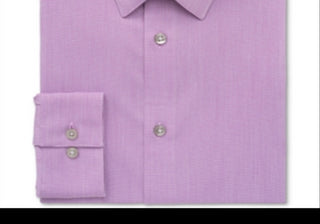 Camisa social masculina slim fit lisa Calvin Klein Berry Red tamanho 17,5 36-37