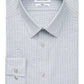 Camisa social Calvin Klein masculina slim fit listrada em aço, verde, tamanho 17, 32-33