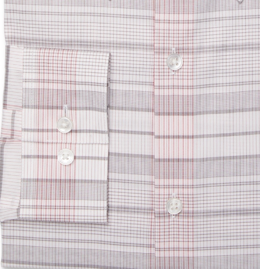 Camisa social Calvin Klein Stain Shield Extreme Slim Fit elástica antirrugas, tamanho vermelho, 15x32x33