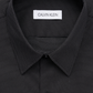 Camisa social Calvin Klein masculina extrafina Stain Shield Performance preta tamanho 17-17 1/2 32-33