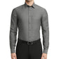 Camisa social Calvin Klein masculina slim fit, resistente a manchas e ferro, cinza, tamanho 15,5 x 34-35