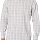 Camisa social Calvin Klein masculina, ajuste regular, elástica, sem passar, vermelha, tamanho 15x32-33