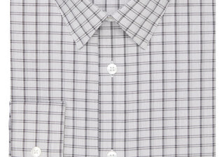 Camisa social slim fit com logotipo Calvin Klein masculina exclusiva online cinza tamanho 16x32-33
