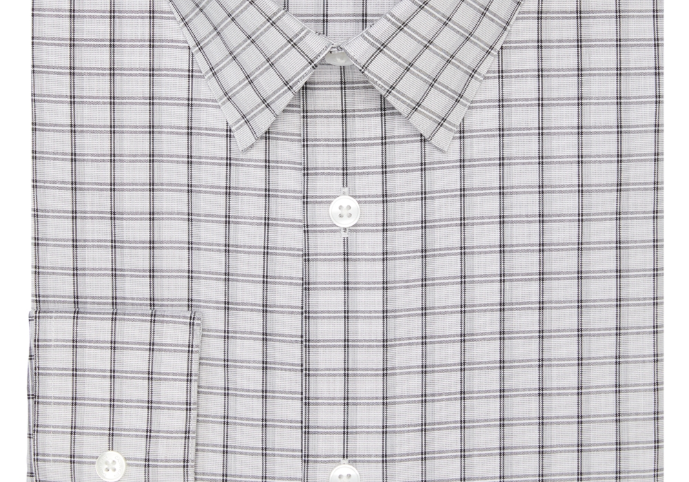 Camisa social slim fit com logotipo Calvin Klein masculina exclusiva online cinza tamanho 15,5 x 34-35