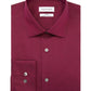 Camisa social Calvin Klein masculina Steel Regular Fit Stain Shield Performance vermelha tamanho 15x32-33