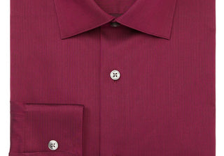 Camisa social Calvin Klein masculina Steel Regular Fit Stain Shield Performance vermelha tamanho 15x32-33